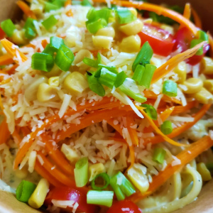 Chicken Linguine Alfredo Bowls